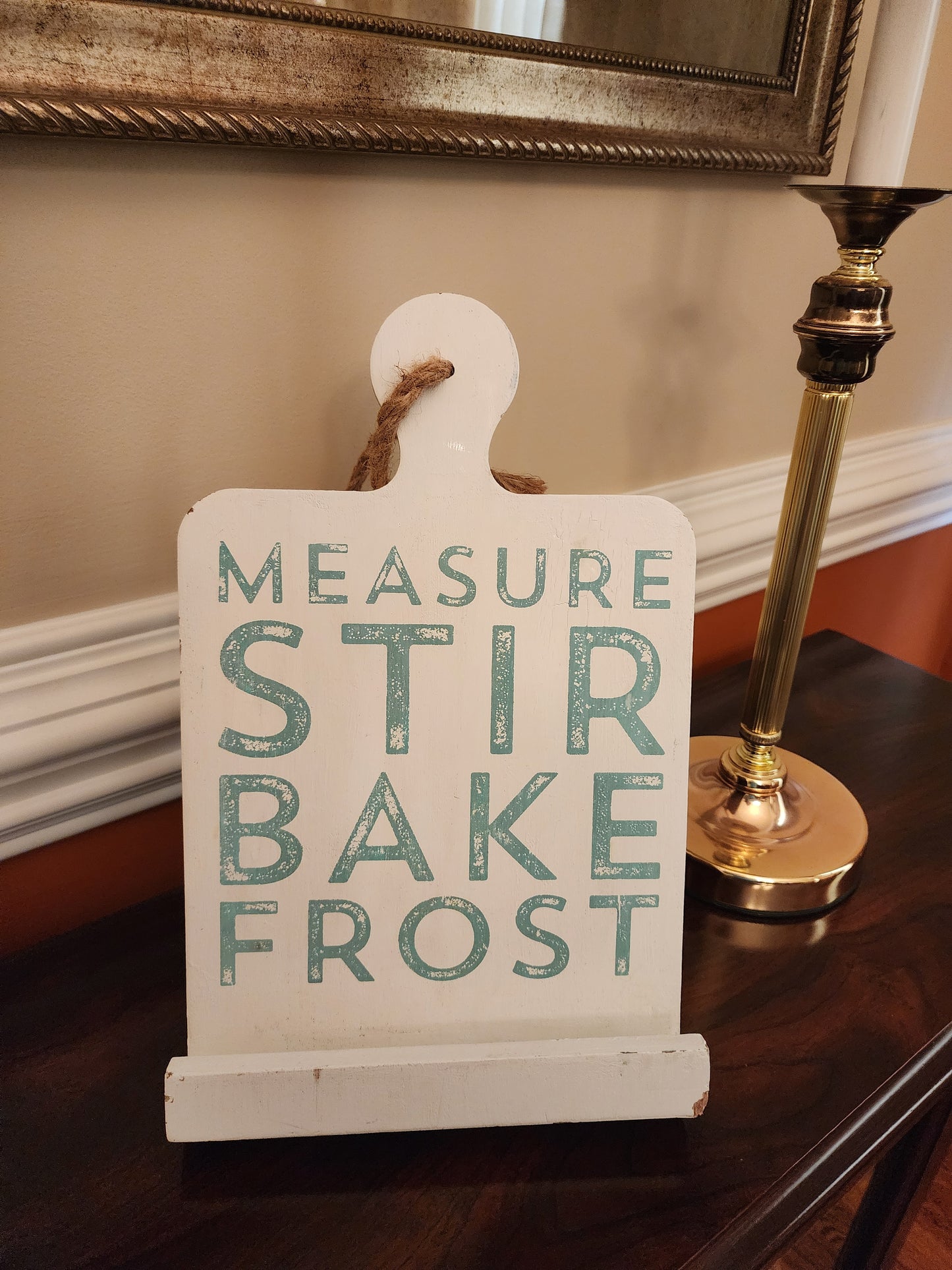 Measure Stir Bake Frost Recipe Book Holder