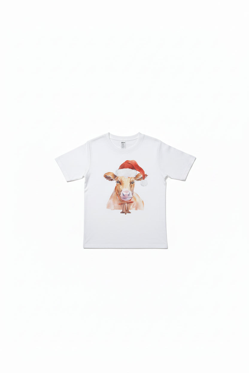 Santa Cow with Bell T-shirt
