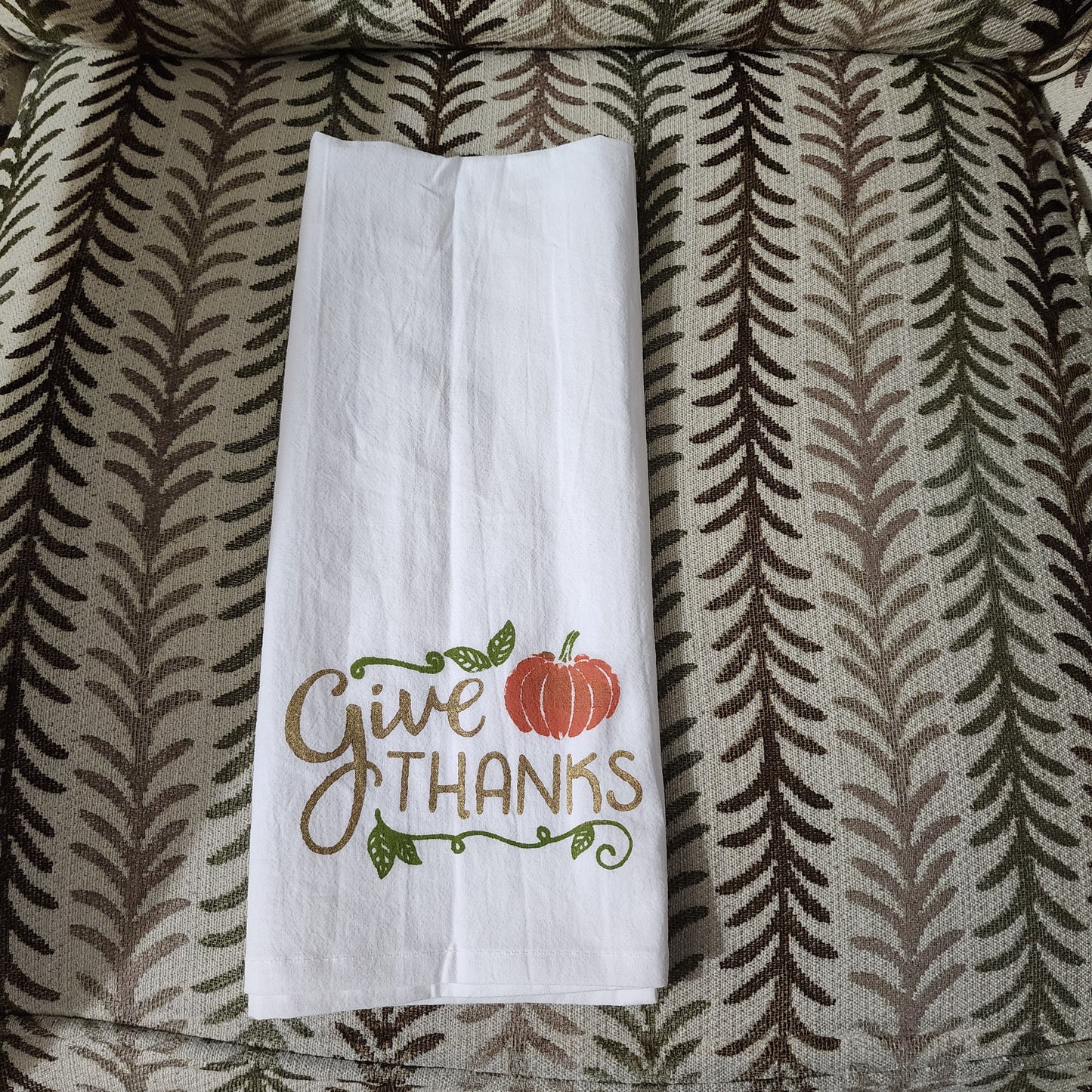 Give Thanks Tea Towel