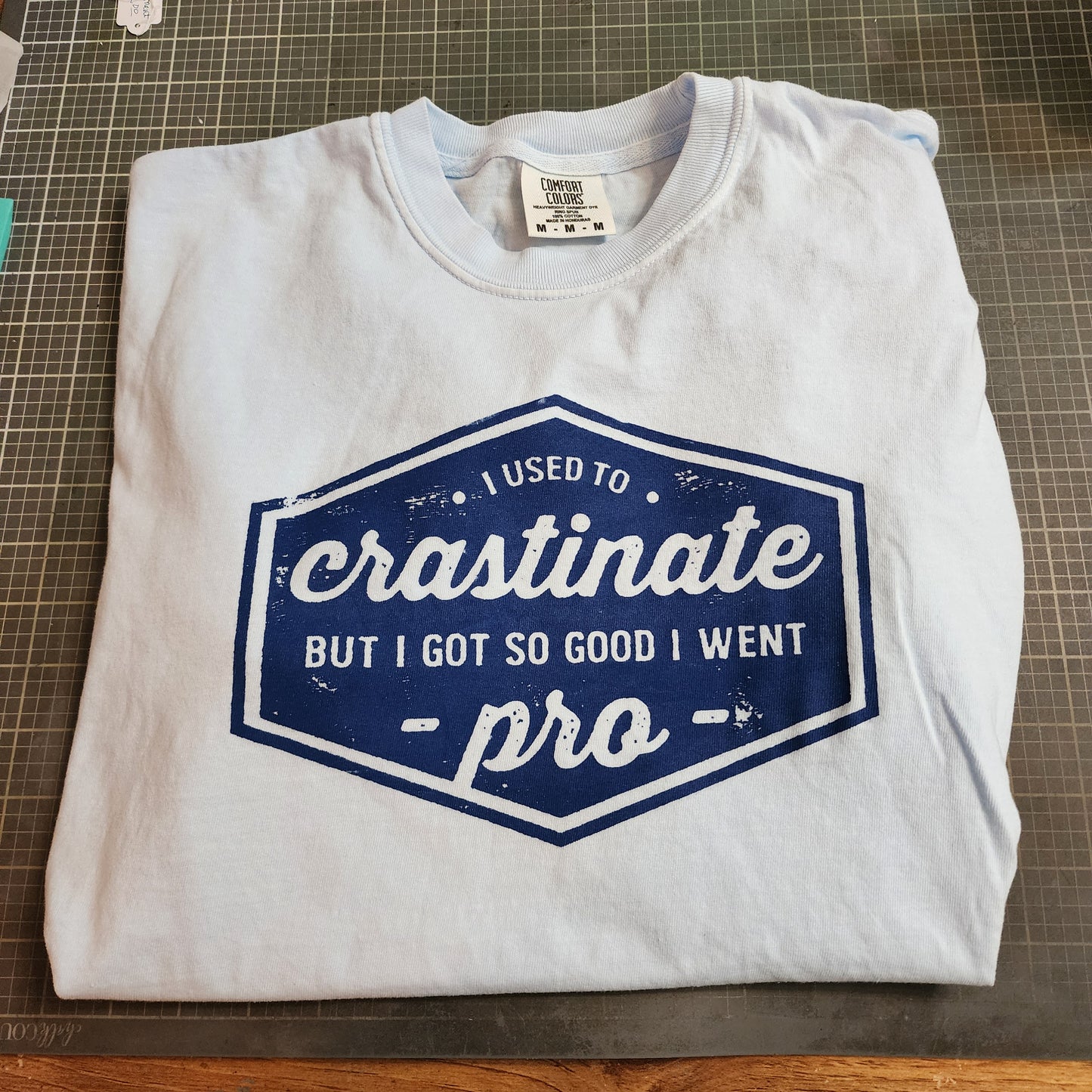 Procrastination T-shirt (size small to 3XL) can be customized to your size, color, and size.