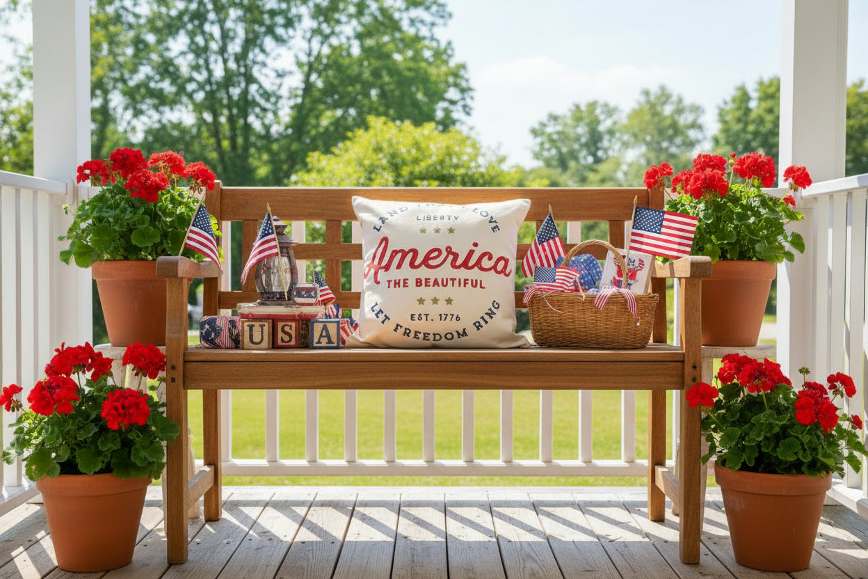 America the Beautiful Pillow