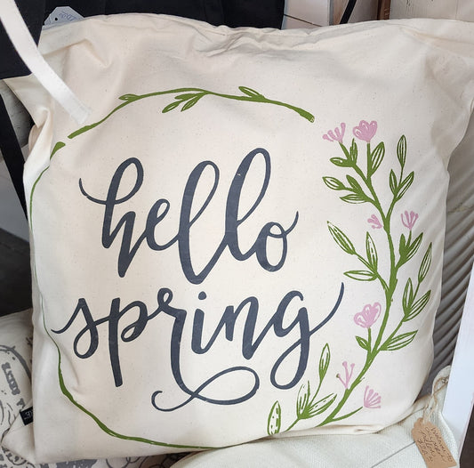 Hello Spring Pillow