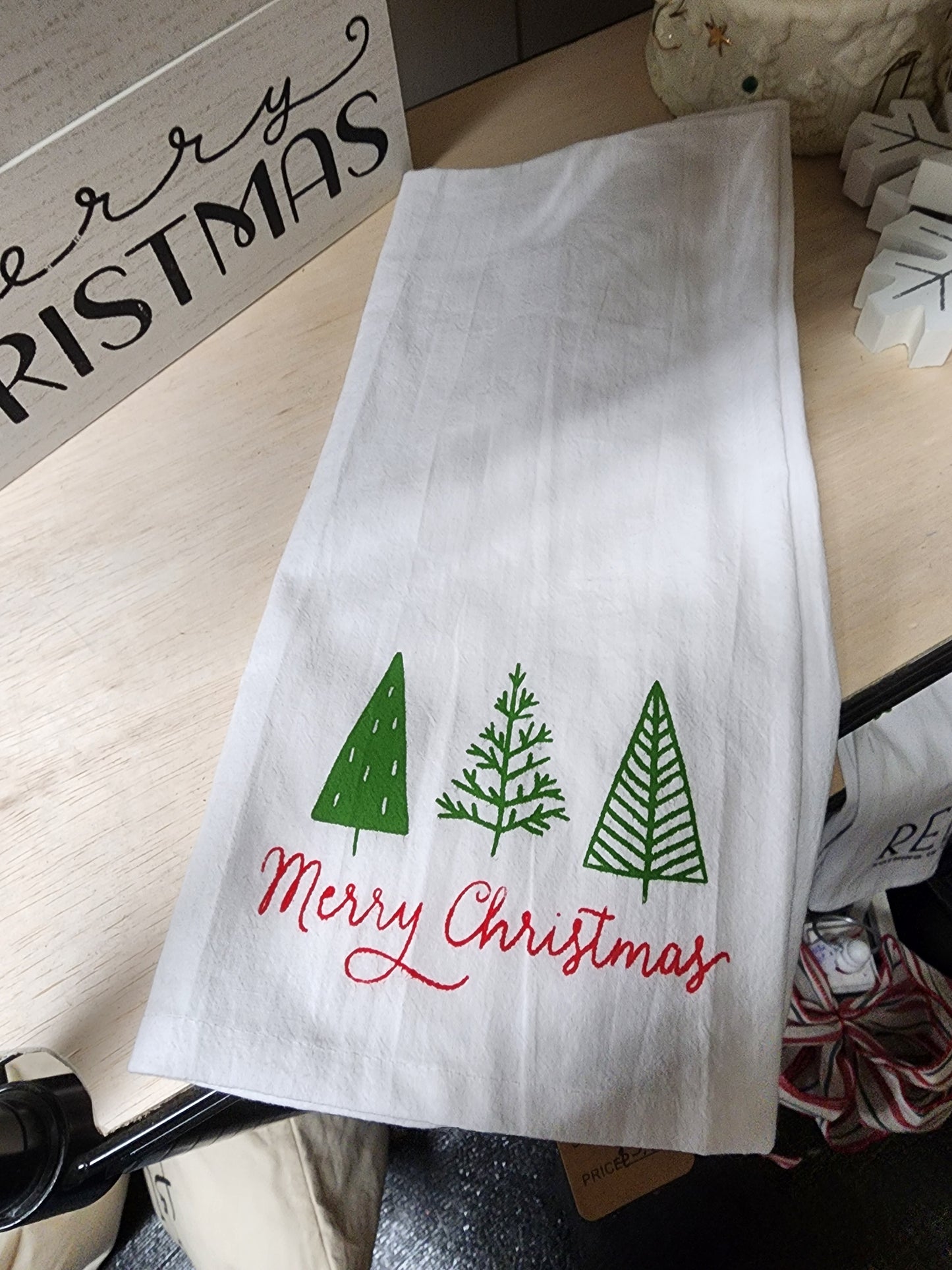 Merry Christmas Tea Towels