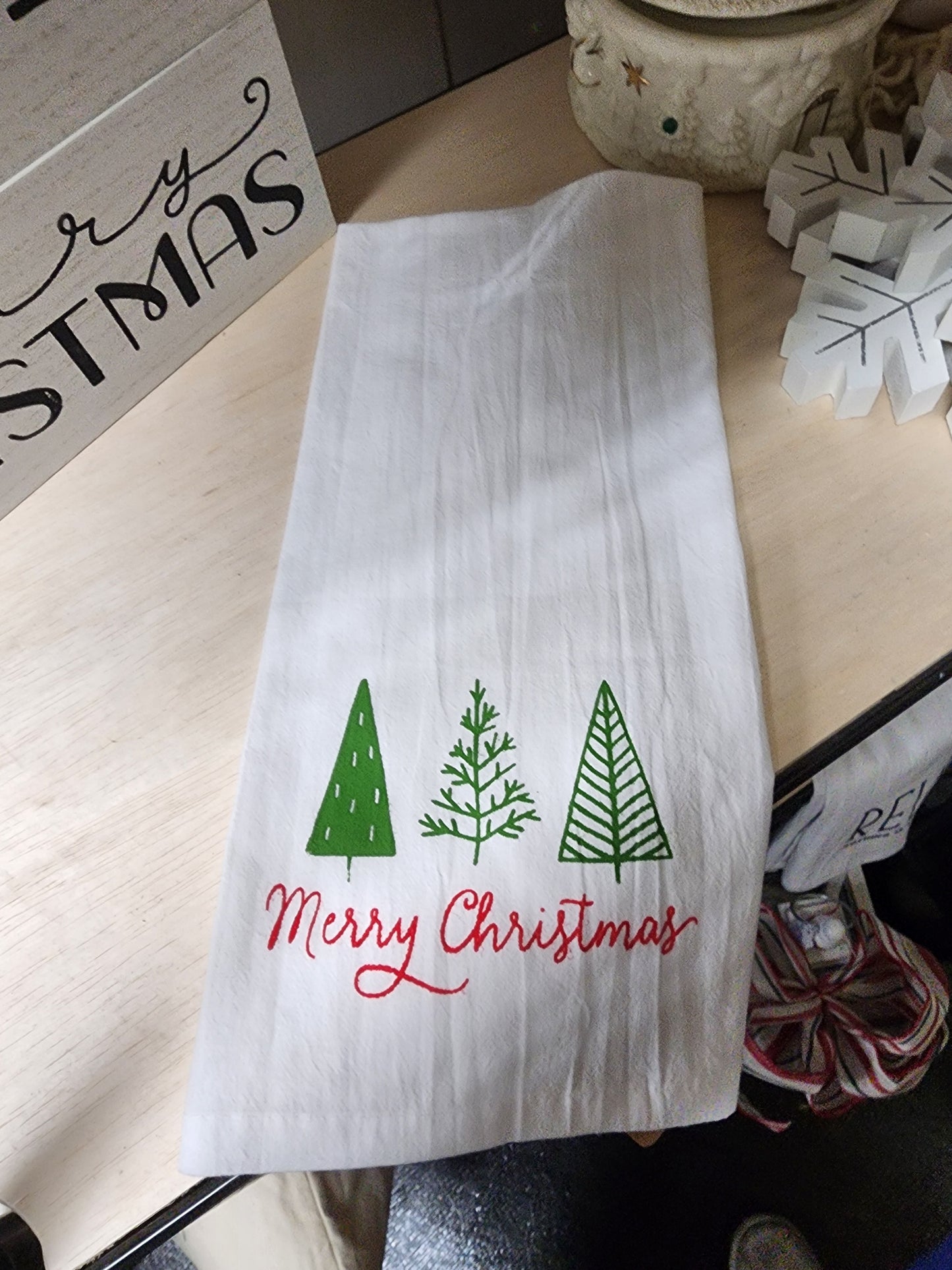 Merry Christmas Tea Towels