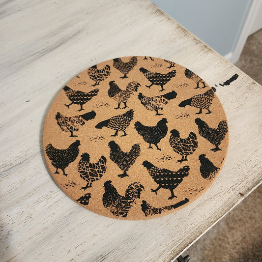 Chicken Cork Trivet