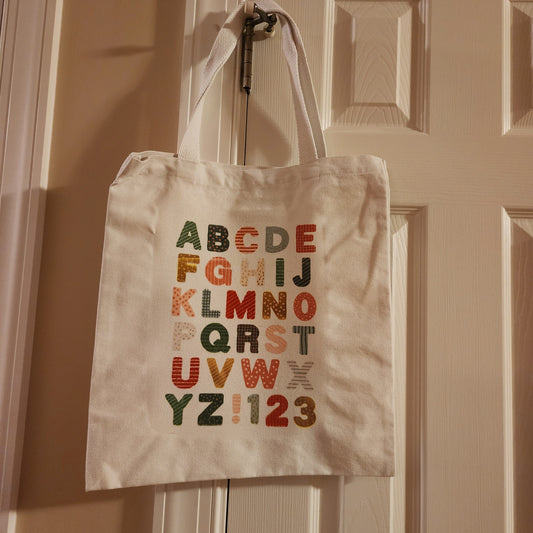 Alphabet Tote Bag