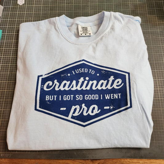 Procrastination T-shirt (size small to 3XL) can be customized to your size, color, and size.