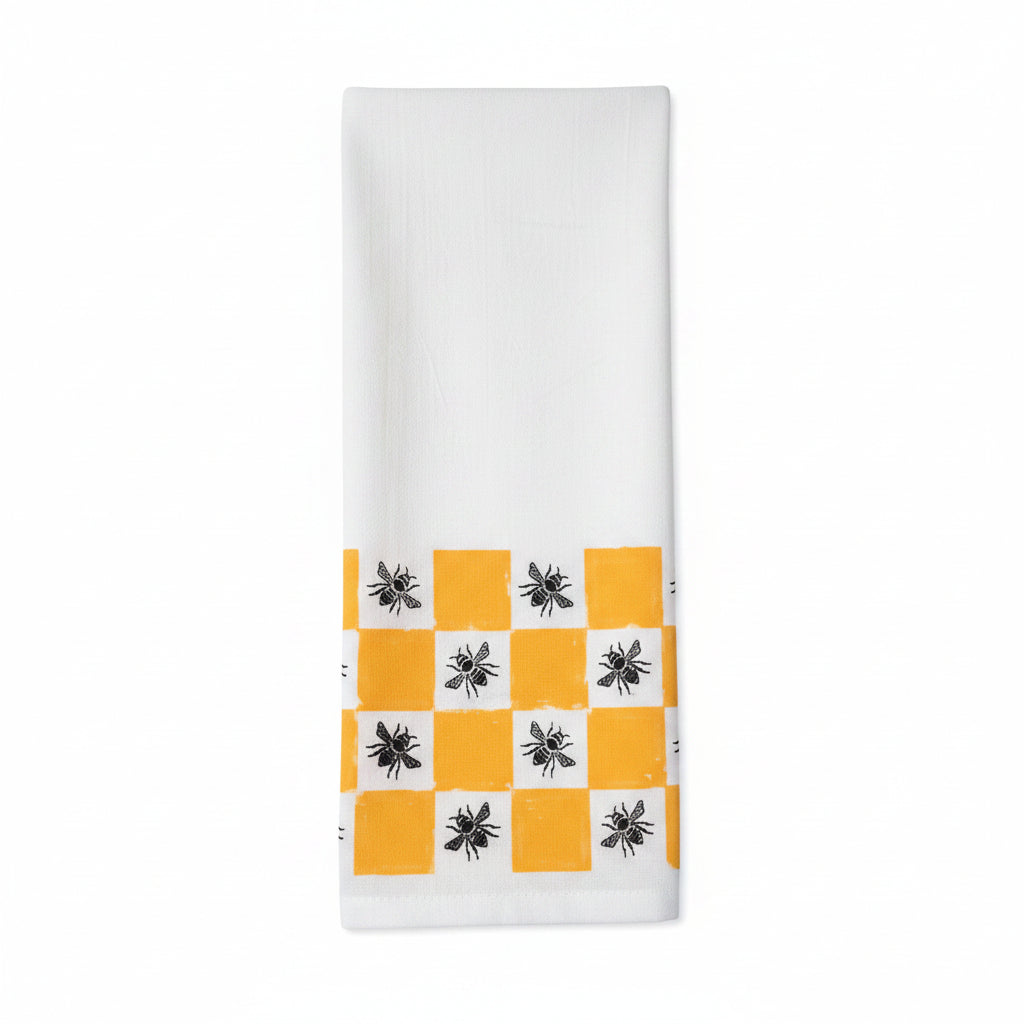 Buzzworthy Pattern Tea Towel